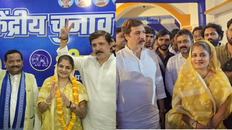 रात में धनंजय पत्नी श्रीकला के साथ कर रहे थे प्रचार, सुबह कटा टिकट, आखिर हुआ क्या? Inside Story Jaunpur, Jaunpur Lok Sabha Seat, Shyam Singh Yadav, Dhananjay Singh, Srikala Reddy, UP News, shrrekala, shreekala news, bsp jaunpur lok sabha seat candidate, up lok sabha election 2024