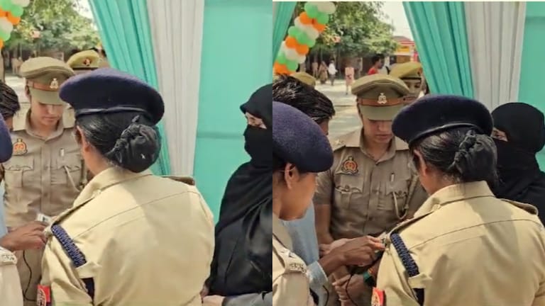 संभल में बुर्का पहने महिला की ID हो रही थी चेक तभी पहुंच गईं IPS अनुकृति, पुलिसवालों को ही धोया! Sambhal Lok Sabha Seat Voting