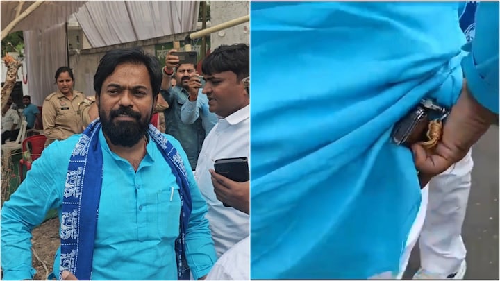 चंदौली में पिस्टल लेकर नामांकन करने पहुंचे थे BSP उम्मीदवार सत्येंद्र मौर्य, आखिर क्यों? खुद बताई वजह UP Tak