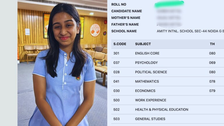 CBSE Result 2024 Toppers: Amity में 12वीं की सुरभि मित्तल की मार्कशीट देखिए, नंबर देख चौंक जाएंगे UP Tak