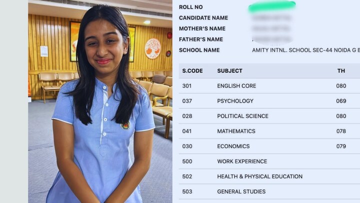 CBSE 12th Result: 12वीं की नोएडा टॉपर सुरभि मित्तल की मार्कशीट और नंबर देख चौंक जाएंगे UP Tak