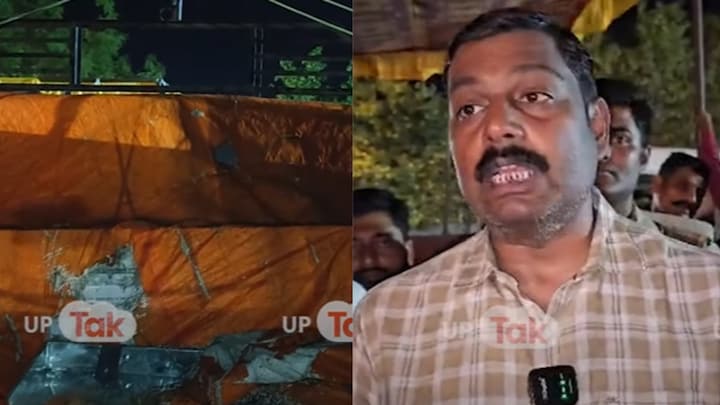 जोनपुर में देर रात स्ट्रॉन्ग रूम के बाहर पहुंचा EVM से भरा मिनी ट्रक, सपाइयों ने मचाया बवाल तो ये पता चला UP Tak