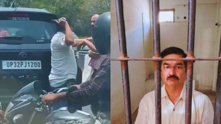 दबंगई की हद तो देखो! टक्कर होने पर सरेआम कार ड्राइवर को पिस्तौल से मारता रहा विनोद मिश्रा UP Tak