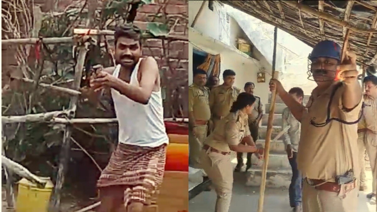 बनियान पहने दबंग ने चलाई थी गोलियां, SHO श्रद्धा सिंह ने मौके पर पहुंचकर निकाल दी सारी हेकड़ी Lakhimpur Kheri, Lakhimpur Kheri News, Lakhimpur Kheri Viral Video, SHO Shraddha Singh Lakhimpur Kheri, SHO Shraddha Singh, UP Viral, UP Viral Video, Viral Video