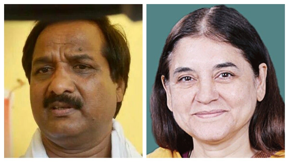 Picture Menka Gandhi & Ram Bhual Nishad