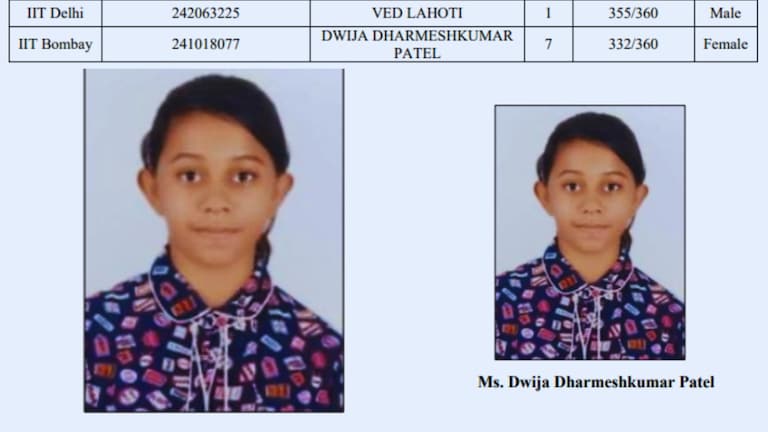 JEE-Advanced Results: जेईई-एडवांस्ड की टॉपर द्विजा को मिले इतने नंबर, देखकर हो जाएंगे हैरान UP Tak