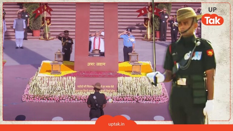 शपथ ग्रहण से पहले वॉर मेमोरियल पहुंचे PM मोदी, संभल के मेजर उत्कर्ष सिंह ने यूं दी सलामी UP Tak