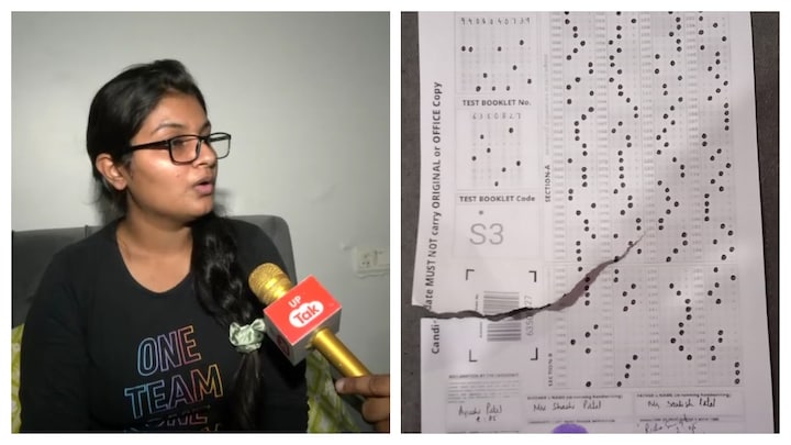 NEET-UG row UP: लखनऊ की आयुषी पटेल की जंग- मेरी OMR शीट किसने फाड़ी? मिलते 720 में 715 नंबर NEET-UG row UP Aayushi OMR Sheet