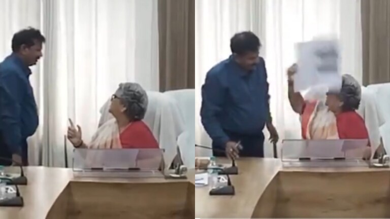 मीटिंग में भड़की कानपुर की मेयर प्रमिला पांडे, अधिकारी पर ही फेंक दी फाइल, वीडियो वायरल Kanpur Mayor Pramila Pandey