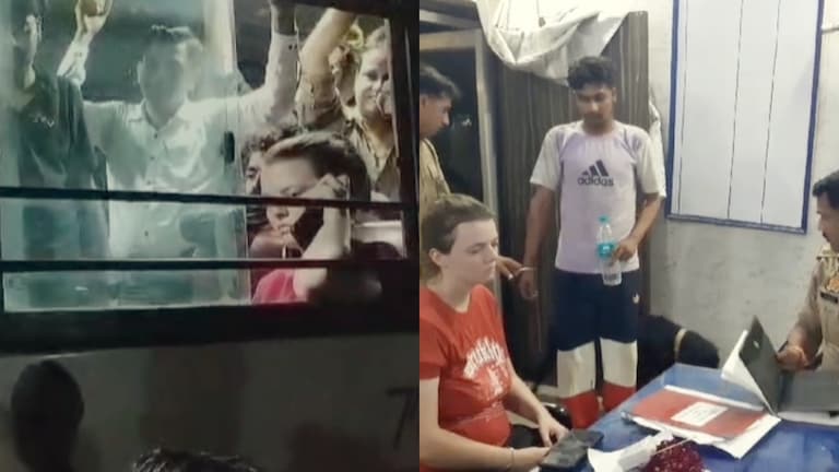 अमेरिका की ब्रुकलिन पब्जी दोस्त से मिलने फ्लोरिडा से इटावा चली आई, रोडवेज बस में बैठी तो ये हुआ Firozabad