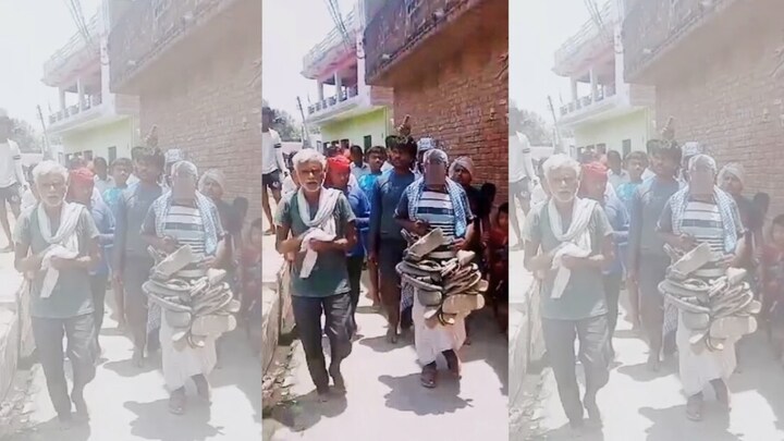 कौशांबी में दबंगों ने 62 साल के बुजुर्ग को जूते-चप्पल की माला पहनाकर गांव में घुमाया, आखिर क्यों? UP Tak