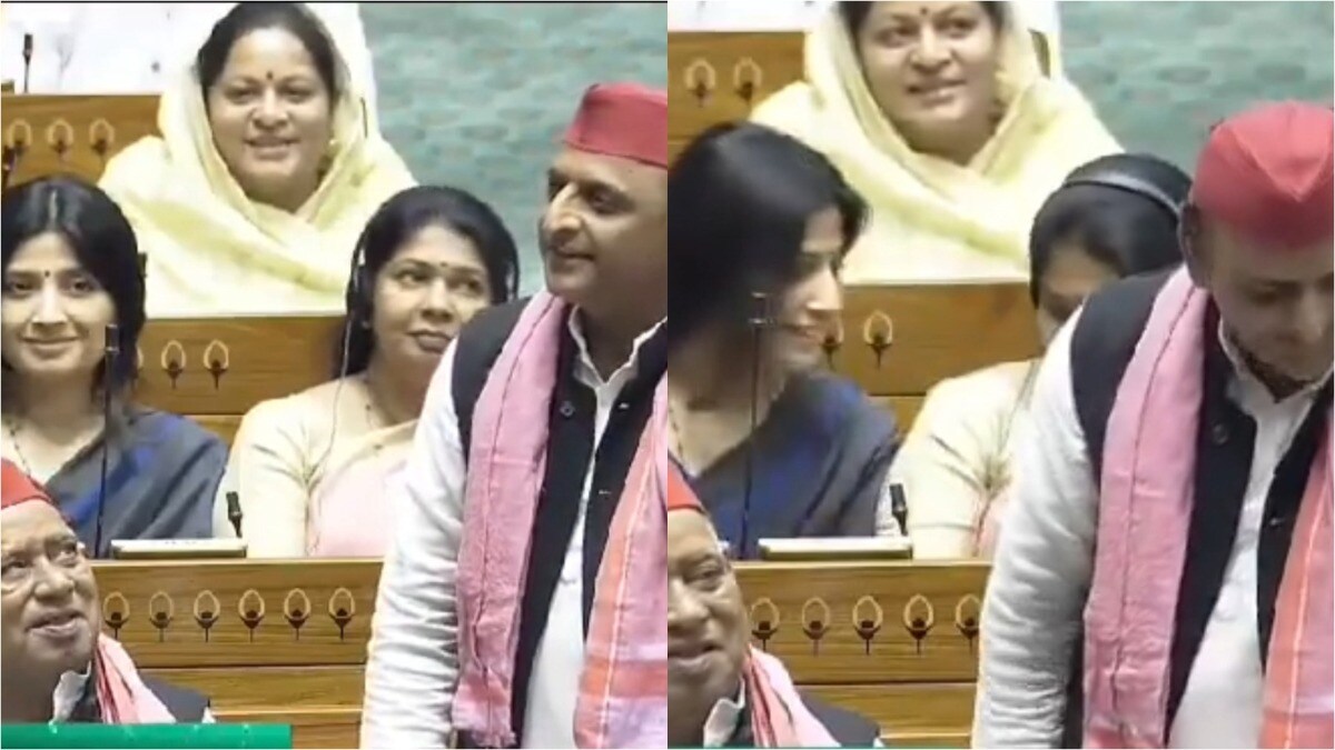 जब संसद में बोल रहे थे अखिलेश तो पीछे महिला सांसदों संग क्या बात कर खिलखिला पड़ीं डिंपल? UP Tak