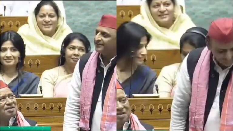 जब संसद में बोल रहे थे अखिलेश तो पीछे महिला सांसदों संग क्या बात कर खिलखिला पड़ीं डिंपल? UP Tak