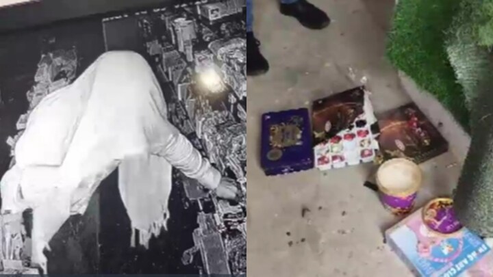 झांसी : तसल्ली से आइसक्रीम-चॉकलेट खाई और फिर लाखों का माल ले उड़ा चोर, CCTV में कैद हुआ पूरा मामला Man Eats Icecream Chocolate Before Loot