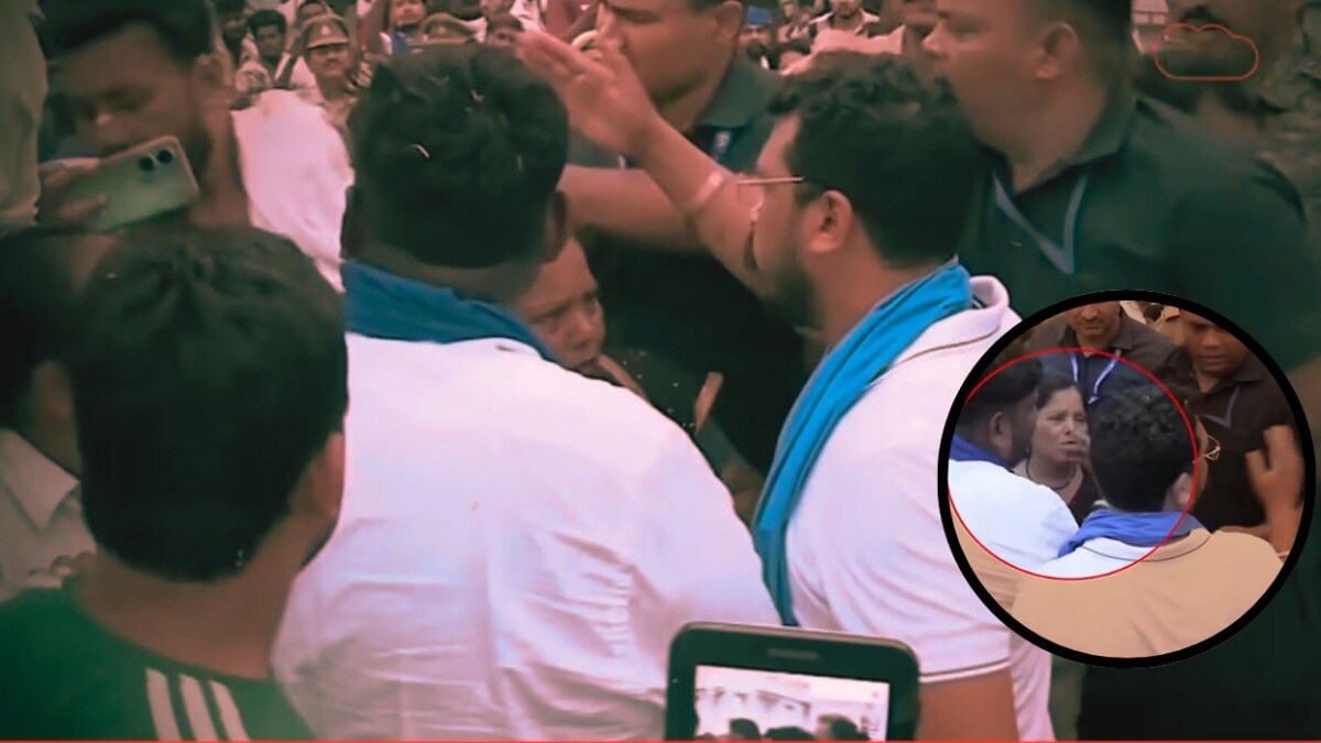 सेल्फी ले रहे युवक ने ऐसा क्या किया कि चंद्रशेखर ने डांटकर भगाया, पूरा वीडियो हो रहा वायरल Chandrashekhar Azad Viral video