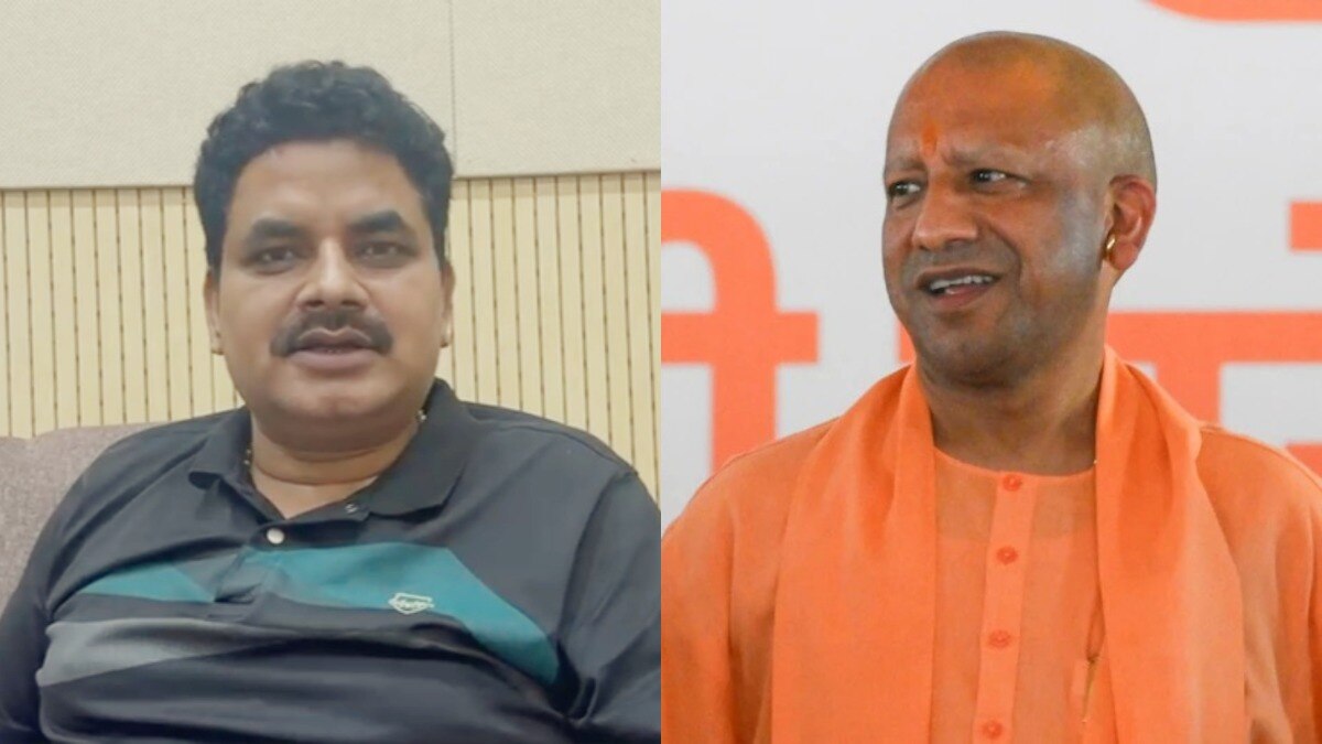 BJP MLA Ramesh Mishra, CM Yogi Adityanath