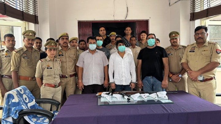 यूपी STF ने नोएडा से सुंदर भाटी गैंग के 4 बदमाशों को पकड़ा, बुलेटप्रूफ कार और पिस्टल-राइफल भी बरामद Noida News