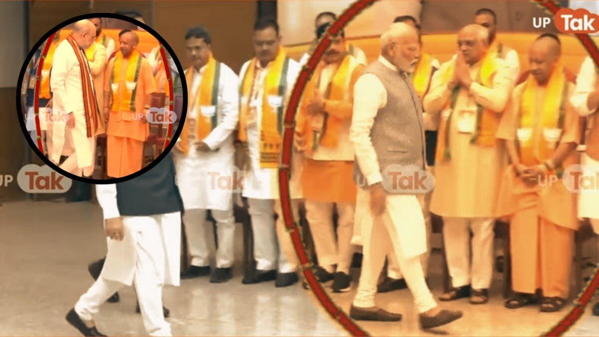 CM Yogi with PM Modi and Amit Shah
