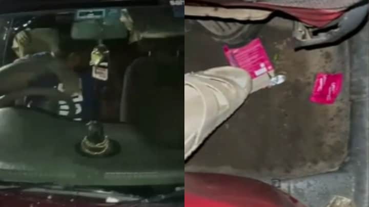 चलती कार में बच्चों के सामने महिला के साथ हो रहा था गलत काम, डिवाइडर से टकराई गाड़ी तो नजारा देख हैरान रह गए लोग Kanpur News