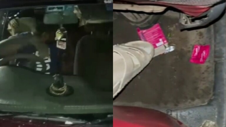 चलती कार में बच्चों के सामने महिला के साथ हो रहा था गलत काम, डिवाइडर से टकराई गाड़ी तो नजारा देख हैरान रह गए लोग Kanpur News