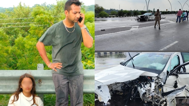 मंत्री नंद गोपाल नंदी के बेटे-बहू का एक्सिडेंट, देखिए मर्सिडीज कार के परखच्चे उड़े, दोनों घायल UP News