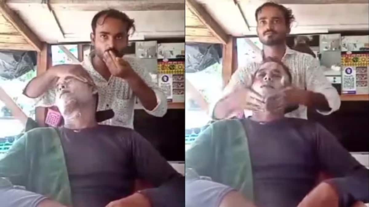 कन्नौज में सैलून वाले की घिनौनी हरकत, थूक से किया मसाज और मोबाइल पर बनाता रहा वीडियो kannauj