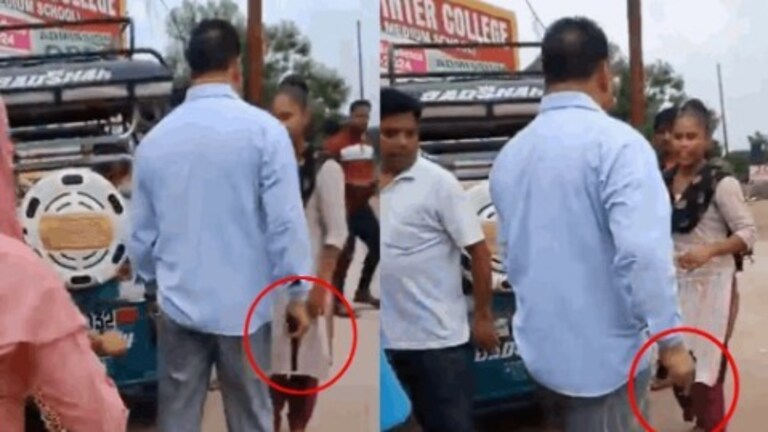 हापुड़ : कार से ई-रिक्शा टच होने पर आगबबूला हुआ दरोगा, हाथ में बंदूक लिए महिला को जड़ा थप्पड़ Hapur News