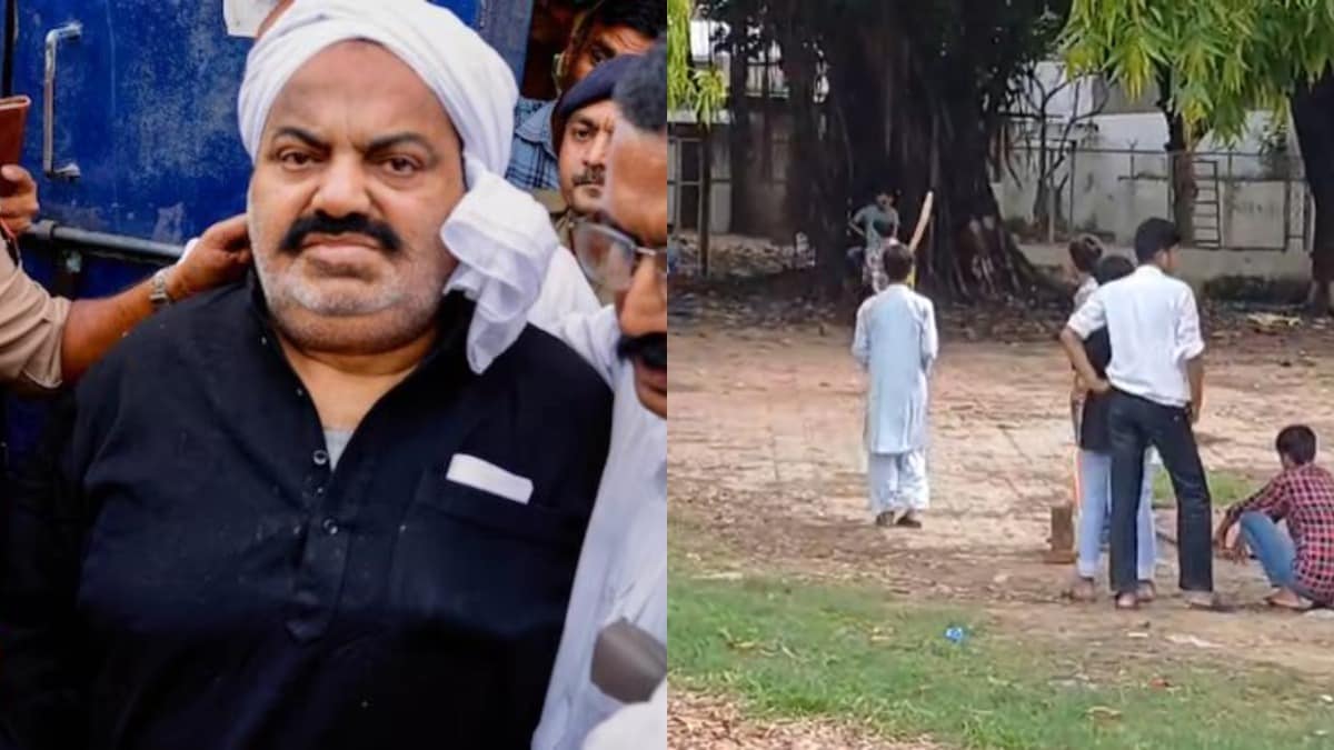 जिस जगह से कभी का चलता था अतीक का राज अब वहां लग रहे चौके-छक्के, माफिया का घर बना क्रिकेट का मैदान Atiq Ahmed house has become a playground