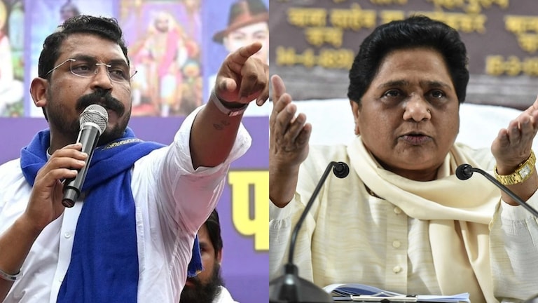 बांग्लादेश में हिंदुओं पर अत्याचार के मुद्दे पर मायावती के बाद चंद्रशेखर भी बोलें, जानें- क्या कहा? bsp chief mayawati and Chandrashekhar azad