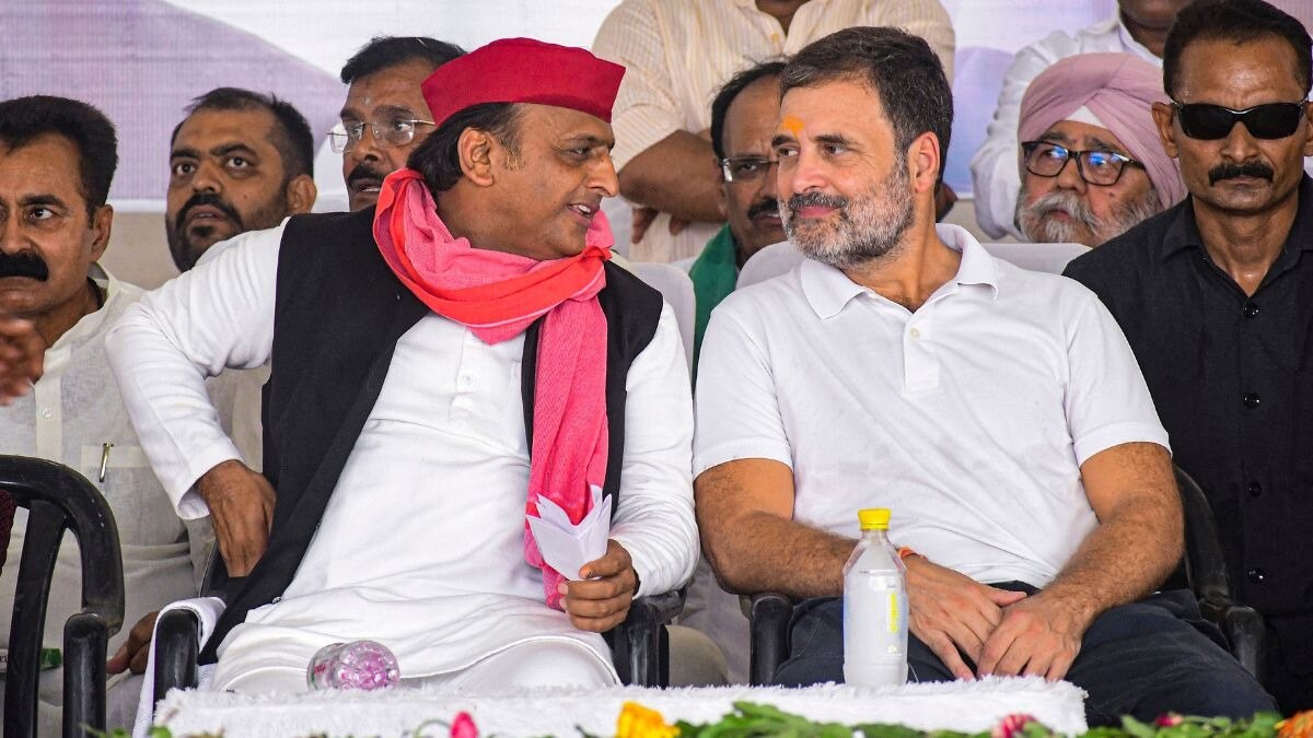 Akhilesh Yadav and Rahul Gandhi (Photo/PTI File)