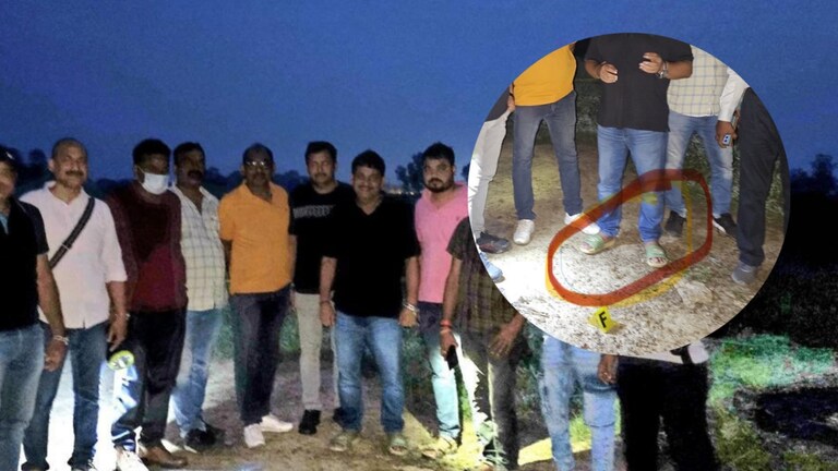 मंगेश यादव के एनकाउंटर स्पॉट पर स्लीपर पहने दिखे DK शाही, उठे सवाल- क्या चप्पल में ही दौड़ाया? STF Officer DK Shahi in Slippers