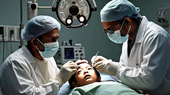 ग्रेटर नोएडा में बच्चे की बाईं की जगह दाईं आंख का किया गया ऑपरेशन, क्या डॉक्टर ने मानी अपनी गलती? Greater Noida News (Photo- AI)