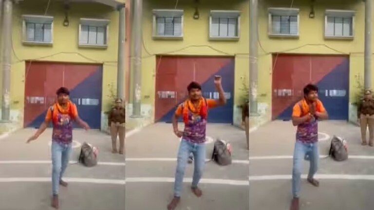VIDEO : आजादी की खुशी...रिहा होते ही जेल के गेट पर ऐसा डांस करने लगा युवक कि सब रह गए देखते kannauj News