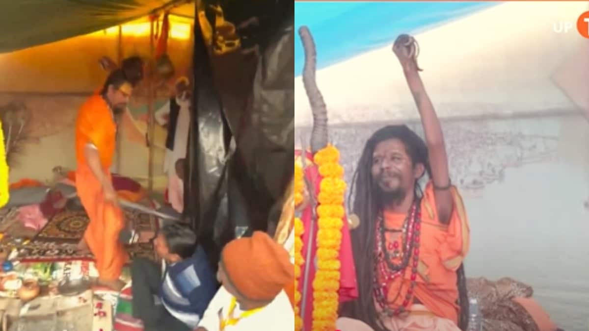 सालों से हाथ उठाए बाबा महाकुंभ में यूट्यूबर को चिमटों से क्यों लगे मारने? इनकी पूरी कहानी जान लीजिए mahakumbh2025, Prayagraj, Hathyogi, Mahakumbhspecial, Baba Viral Video, Kumbh News, Kumbh Viral Video, Chimta baba video, चिमता बाबा, चिमता बाबा वीडियो, वायरल वीडियो, महाकुंभ