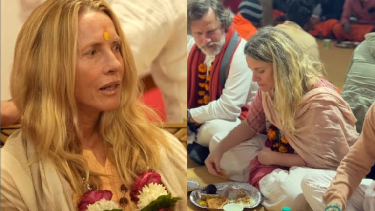 15.8 बिलियन डॉलर नेटवर्थ वाली लॉरन पॉवेल पंगत में बैठ खाना खा रहीं, महाकुंभ से आई उनकी ये तस्वीरें अचंभित करेंगी Laurene Powell Jobs, Laurene Powell Jobs in Mahakumbh, Laurene Powell, Laurene Powell in Maha Kumbh, Mahakumbh, Mahakumbh 2025, Mahakumbh News, Kumbh, Laurene Powell Jobs, Steve Jobs, Mahakumbh News, Apple