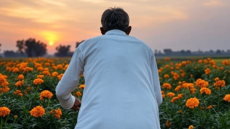 3 बीघा खेत में फूलों की खेती करके कितना कमा लेते हैं सोनभद्र के किसान मनोज सिंह? Farmer (representative image).