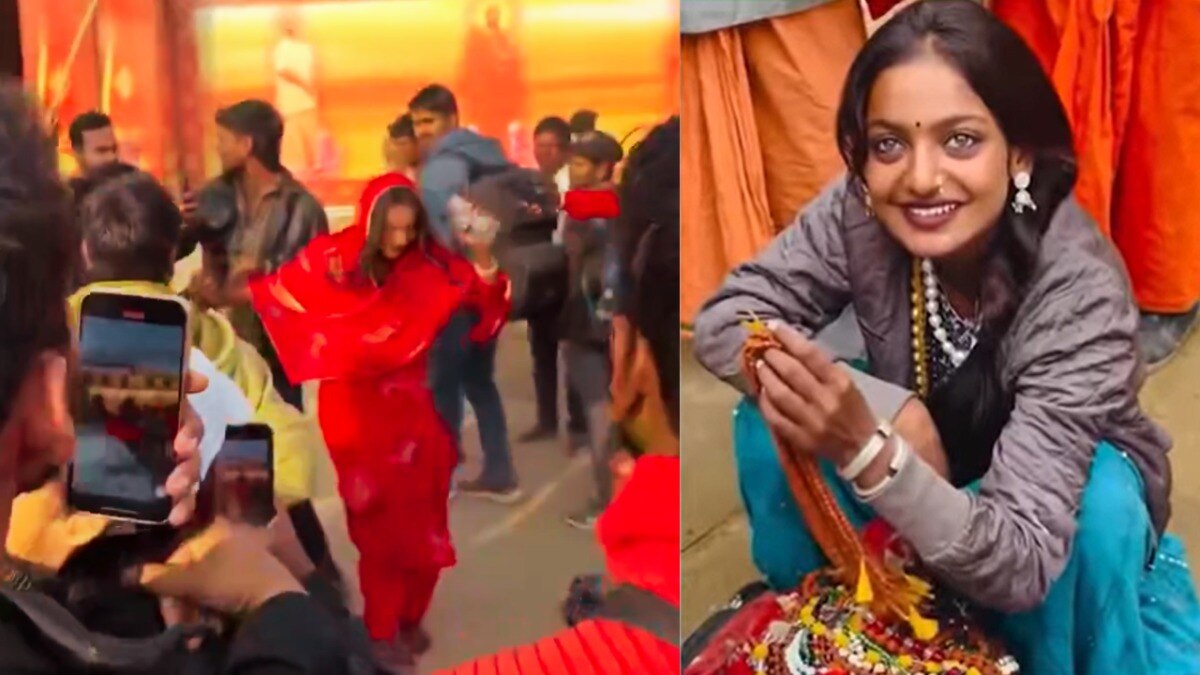भीड़ में फंसी मोनालिसा.