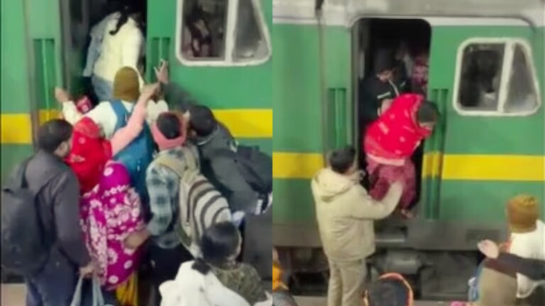 वाराणसी रेलवे स्टेशन पर खड़ी महाकुंभ स्पेशल ट्रेन के रेल इंजन के अंदर ही घुस गई भीड़, फिर ये हुआ Varanasi, Varanasi News, Varanasi Viral News, Varanasi Viral Video, Varanasi Railway Station, Maha Kumbh, Maha Kumbh News, Maha Kumbh 2025, Kumbh Mela, Kumbh Mela 2025, Kumbh Mela news, UP Viral News