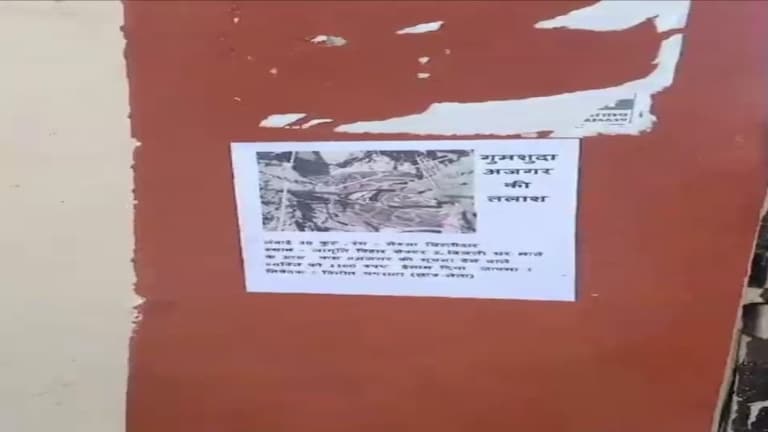 मेरठ में गुमशुदा हुआ 30 फिट लंबा अजगर, सूचना देने वाले को मिलेगा ये इनाम Meerut News