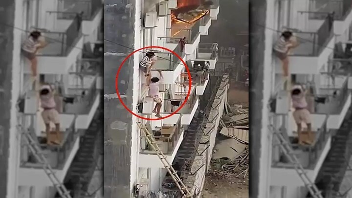 ग्रेटर नोएडा के गर्ल्स हॉस्टल में लगी आग, बालकनी से निकल-निकल कूदने लगीं लड़कियां, ये वीडियो आया सामने Greater Noida News