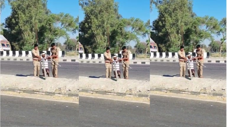 कानपुर में ईद पर नमाज अदा करने जा रहे दिव्यांग नमाजी नहीं करपा रहे थे रोड पार, पुलिसकर्मी आए, उन्हें उठाया और… Kanpur News