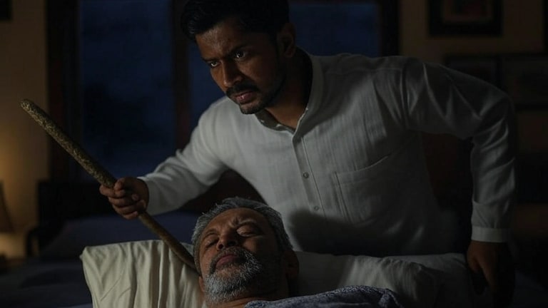 दुष्कर्म केस में जेल से छुड़ाने वाले पिता को ही नशेड़ी बेटे ने लाठी से पीटकर कर दी हत्या AI Generated Image: सांकेतिक तस्वीर