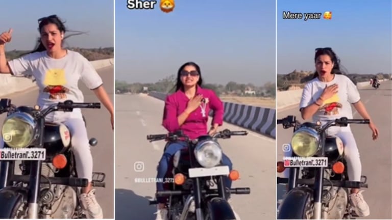 फिरोजाबाद में बुलेट चला लड़की कर रही थी गजब स्टंट और डांस, अब उसके साथ कुछ ऐसा हुआ जो उसे हमेशा याद रहेगा Firozabad, Firozabad News, Firozabad Viral Video, Firozabad Viral News, UP News, UP Viral Video, UP Tak, फिरोजाबाद, फिरोजाबाद न्यूज, यूुपी तक