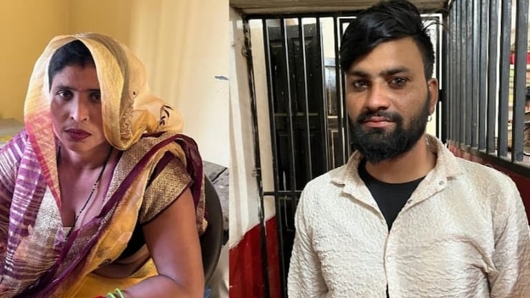 अपने दामाद से कितनी बड़ी है उसे भगाने वाली सास सपना देवी? पहली बार असली उम्र पता चली तस्वीर में सपना देवी और राहुल