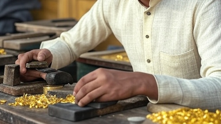 गोरखपुर में सोने की मशहूर दुकान में ज्वैलरी की डस्ट से गला ले गया 40 लाख का सोना! आकाश ने तो गजब कर दिया Representative Image