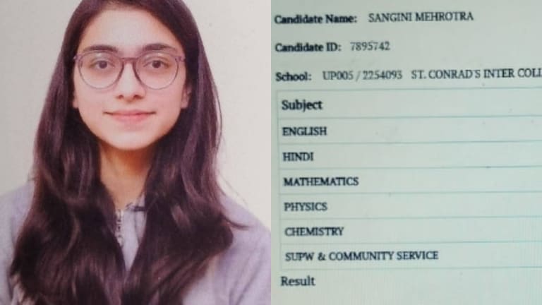 ICSE 12th topper Sangini marksheet: आगरा की 12वीं की टॉपर संगिनी के नंबर और मार्कशीट देख चौंक जाएंगे आप Sangini Mehrotra Marksheet