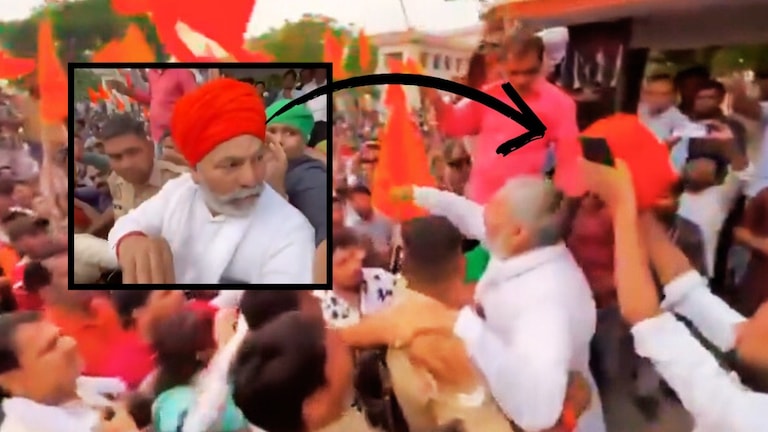 मुजफ्फरनगर में राकेश टिकैत के साथ क्या-क्या हुआ इस वीडियो में सब देखिए! भारी बवाल का एक एक सीन An attack on farmer leader Rakesh Tikait is being claimed