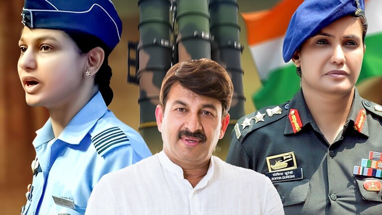 भाजपा सांसद मनोज तिवारी ने ऑपरेशन सिंदूर को लेकर जारी किया ये गाना, पोस्टर में दिखीं कर्नल सोफिया और विंग कमांडर व्योमिका Manoj Tiwari song sindoor ki lalkaar release