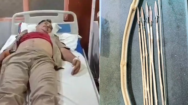 लखनऊ में CBI ऑफिस के बाहर ASI वीरेंद्र सिंह पर दिनेश मुर्मू ने तीर से कर दिया हमला, क्यों किया उसने ऐसा? Dinesh Murmu attacked ASI Virendra Singh with an arrow