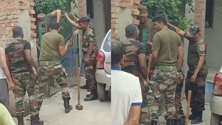 बागपत में फौजियों को भेजकर अपने ताऊ को ही दहशत में लाए थे कश्मीर में तैनात कर्नल तरुण कुमार, अब पुलिस ने ये किया bagpat, bagpat news, bagpat viral video, army in bagpat, bagpat colonel vandalizes house, bagpat army man family dispute, baghpat police vs colonel, baghpat colonel video viral, up news, up viral news, बागपत